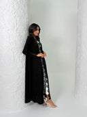 عباية مزنه حمدان باللون الأسود - 4003 - صورة 2