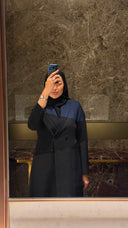 عباية يومية بليزر باللون الأسود - 4034 - صورة 2